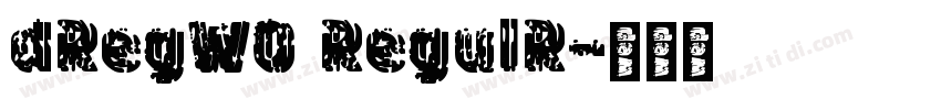 dRegW0 RegulR字体转换